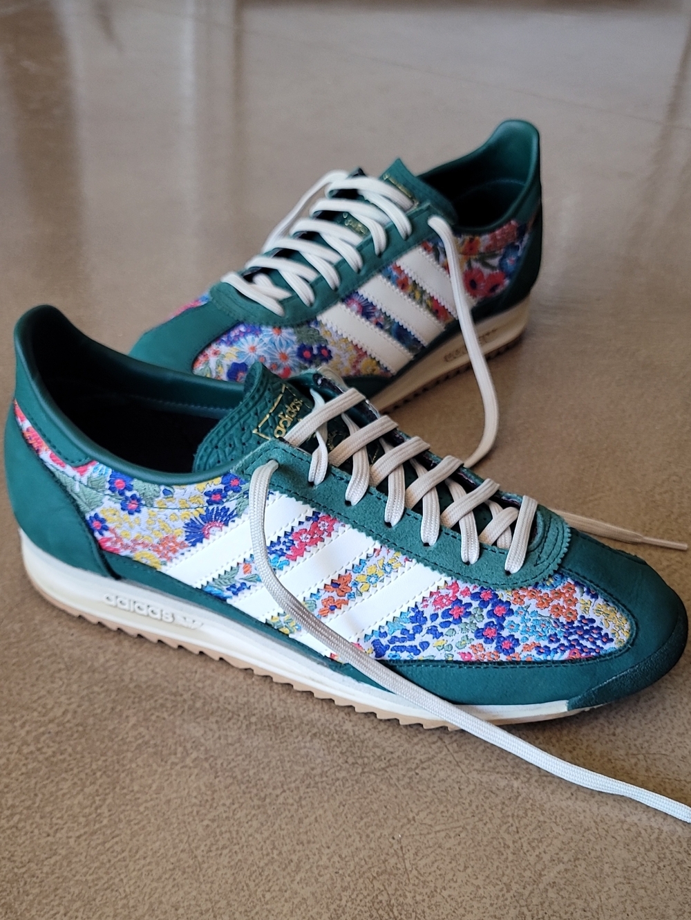 Adidas Originals X Liberty London SL72 OG Sneaker Green Floral — 7.5